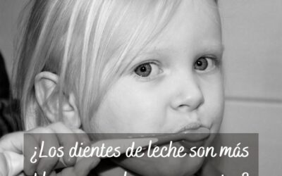 ¿Los dientes de leche son más blancos que los permanentes?