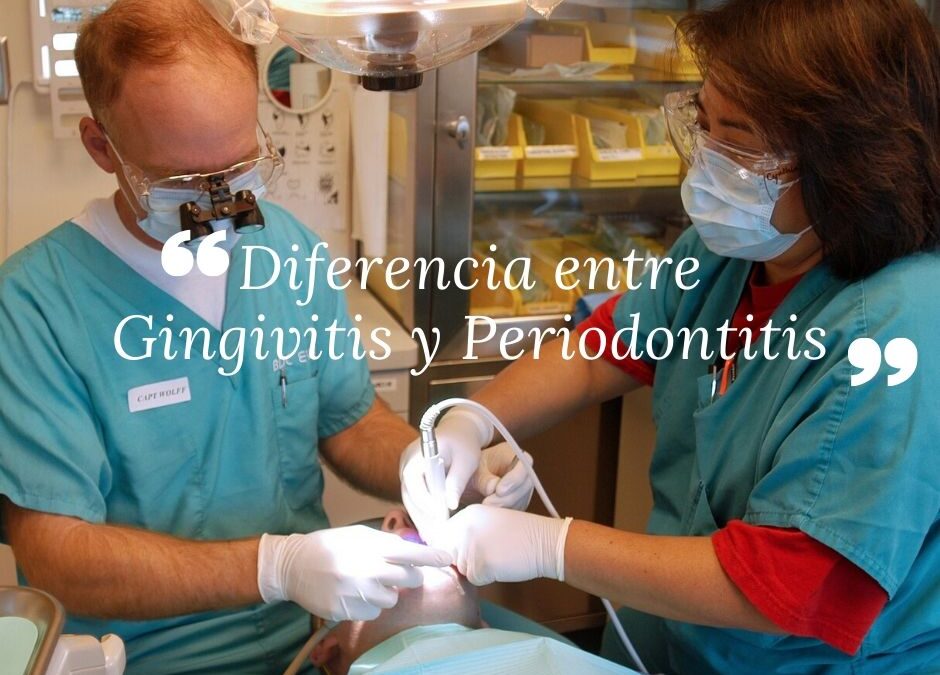 Diferencia entre Gingivitis y Periodontitis